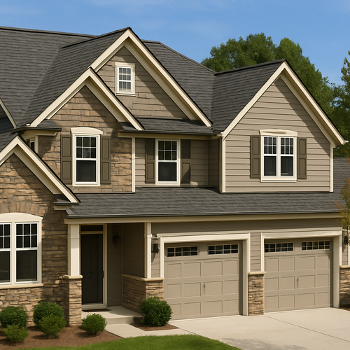 Architectural Shingles on a nice home