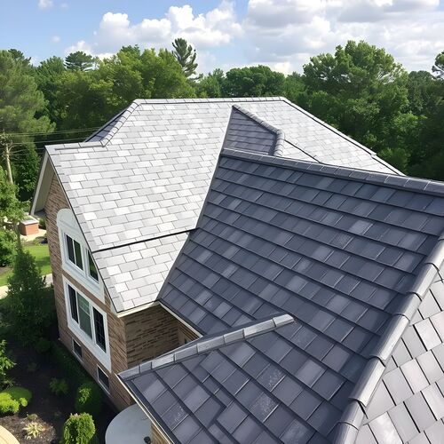 stone coated steel roof on a nice home